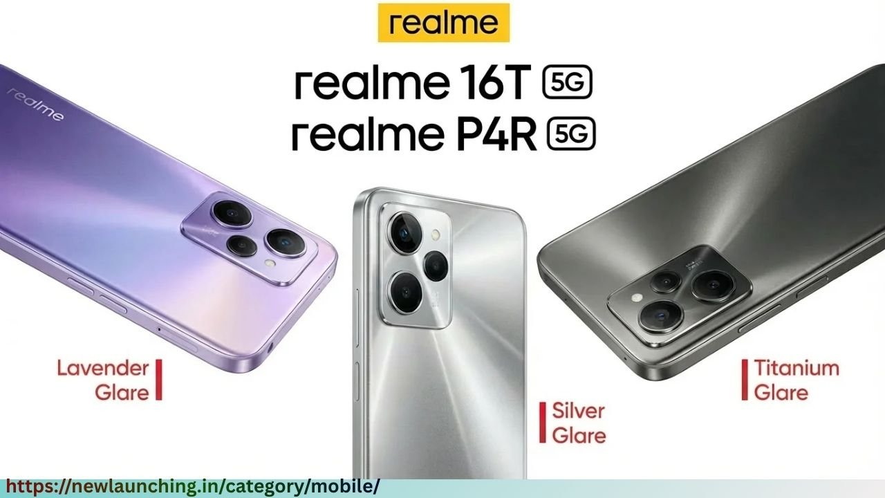 Realme 16T, Realme P4R tipped to launch in India soon: Realme 16T और Realme P4R के जल्द ही भारत में लॉन्च होने की उम्मीद है, इनके रंग और स्टोरेज मॉडल भी सामने आ चुके हैं।