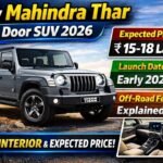 Mahindra Thar 5 Door 2026 Price, Launch Date, Mileage & Off-Road Features Explained 8 Mahindra Thar 5 Door 2026 Price, Launch Date, Mileage & Off-Road Features Explained